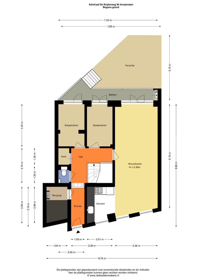 Foto 22 van Admiraal De Ruijterweg 94-H