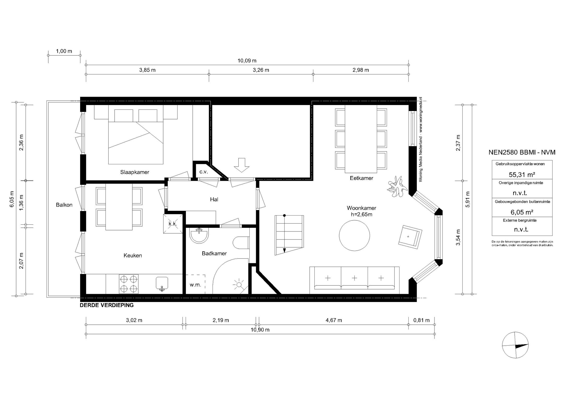Foto 45 van Vogelenzangstraat 51-3