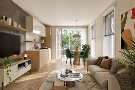 Foto van DOK4 - 2-kamerappartement C(DOK6) Portiekflat