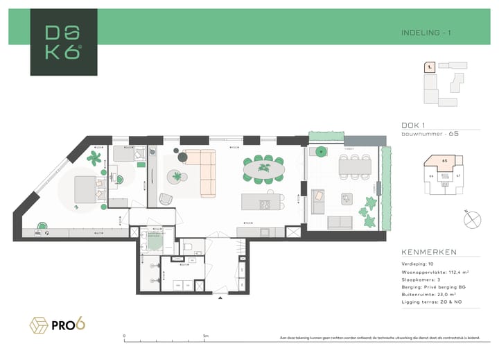 Foto 7 van Penthouse Type I (Bouwnr. Dok1 - 65)