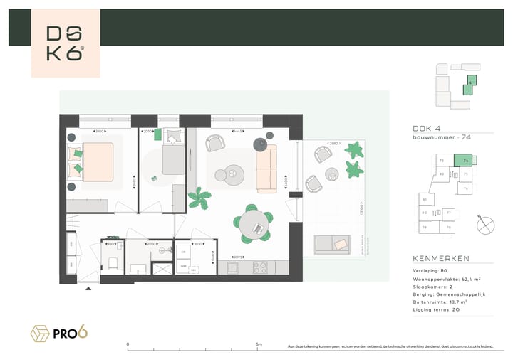 Foto 4 van DOK4 - 3-kamerappartement (Bouwnr. 74)