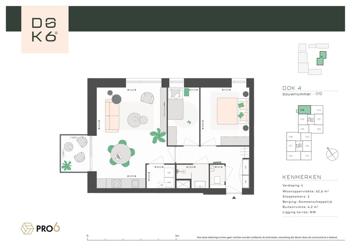 Foto 4 van DOK4 - 3-kamerappartement (Bouwnr. 119)