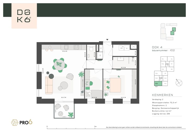 Foto 4 van DOK4 - 3-kamerappartement F (Bouwnr. 102)