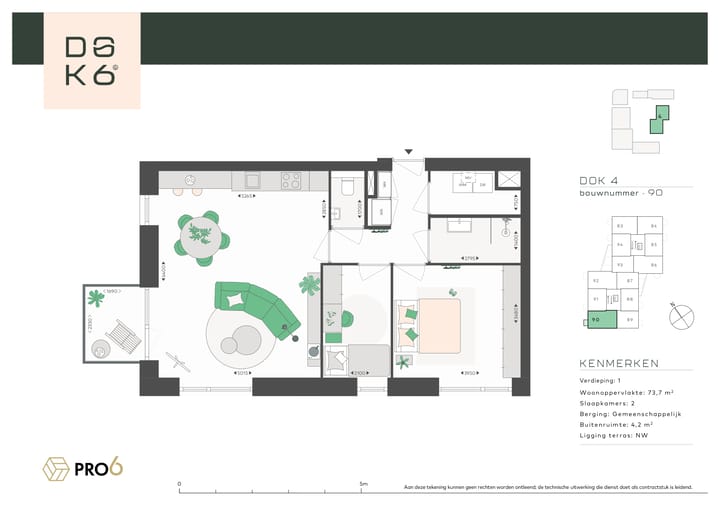 Foto 4 van DOK4 - 3-kamerappartement F (Bouwnr. 90)