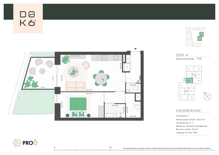Foto 4 van DOK4 - 2-kamerappartement K (Bouwnr. 93)