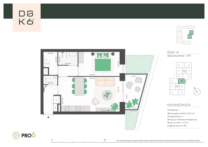 Foto 4 van DOK4 - 2-kamerappartement K (Bouwnr. 87)