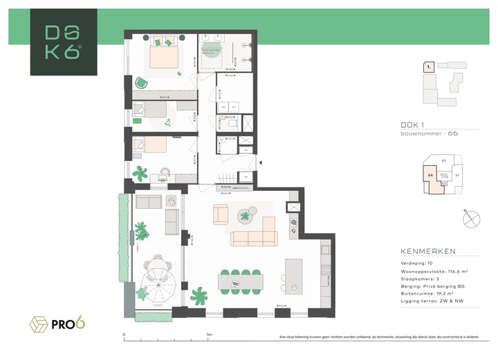 Foto 4 van Penthouse Type J (Bouwnr. Dok1 - 66)