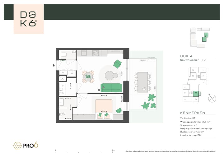 Foto 4 van DOK4 - 2-kamerappartement (Bouwnr. 77)