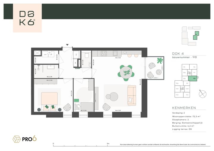 Photo 4 of DOK4 - 3-kamerappartement J (Bouwnr. 98)
