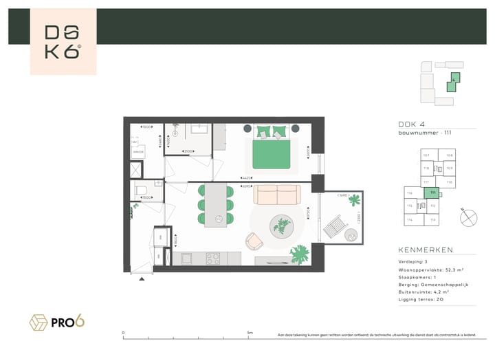 Photo 4 of DOK4 - 2-kamerappartement K (Bouwnr. 111)