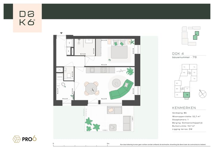 Foto 3 van DOK4 - 2-kamerappartement (Bouwnr. 78)