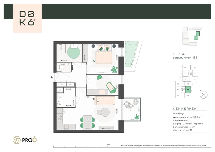 Photo 4 of DOK4 - 3-kamerappartement L (Bouwnr. 88)
