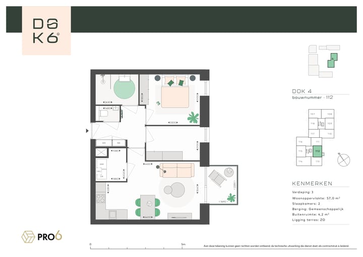 Foto 4 van DOK4 - 3-kamerappartement L (Bouwnr. 112)