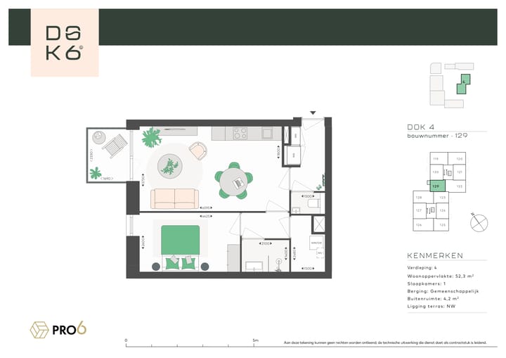 Foto 4 van DOK4 - 2-kamerappartement K (Bouwnr. 129)