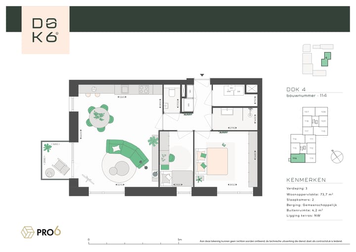 Photo 4 of DOK4 - 3-kamerappartement F (Bouwnr. 114)