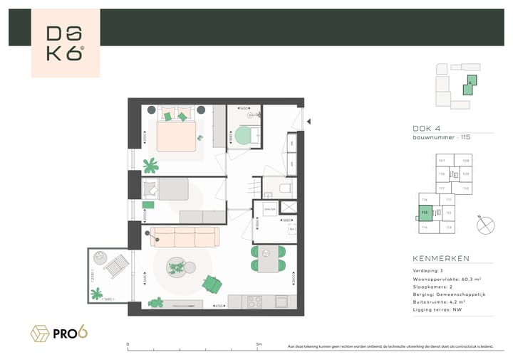 Photo 4 of DOK4 - 3-kamerappartement N (Bouwnr. 115)