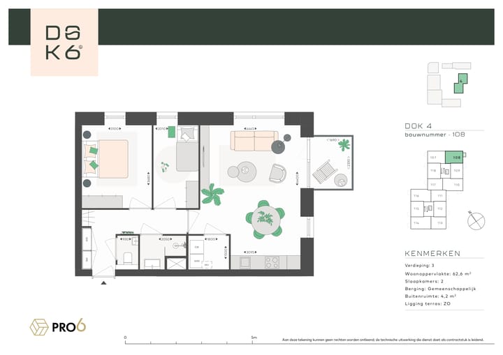 Foto 4 van DOK4 - 3-kamerappartement (Bouwnr. 108)