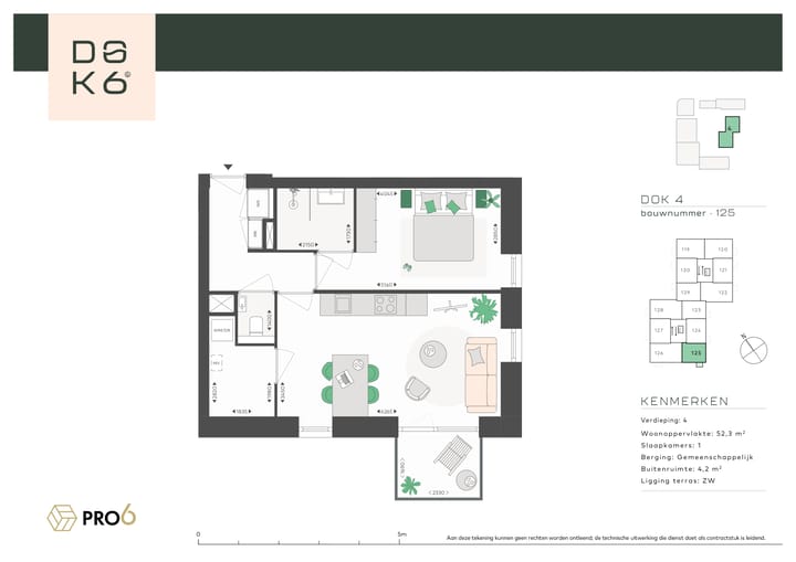Foto 2 van DOK4 - 2-kamerappartement M (Bouwnr. 125)