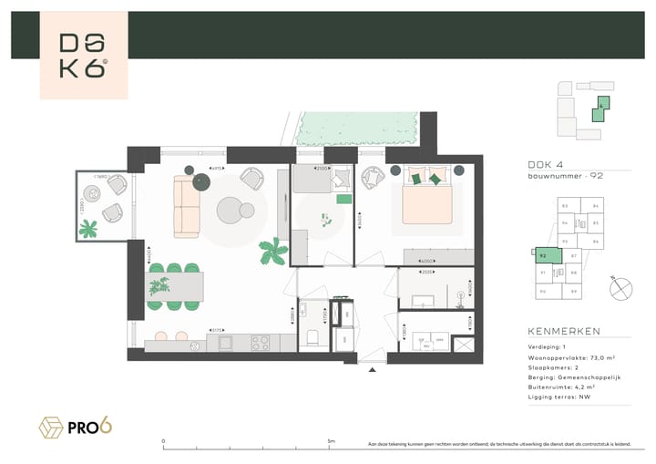 Photo 4 of DOK4 - 3-kamerappartement O (Bouwnr. 92)