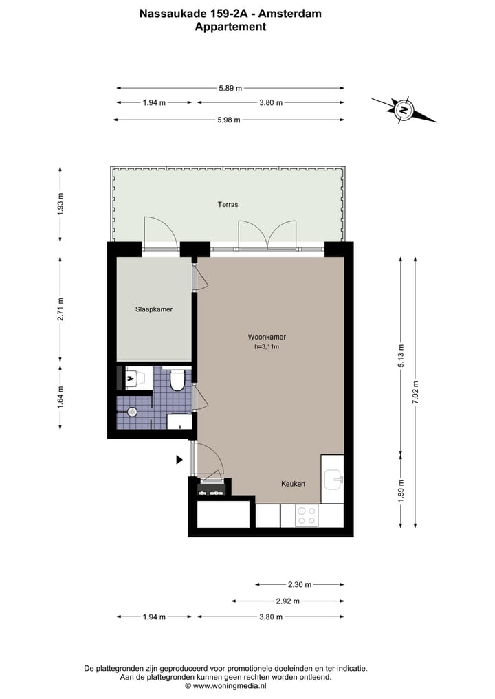 Foto 24 van Nassaukade 159-2A