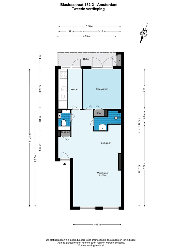 Foto 21 van Blasiusstraat 132-2