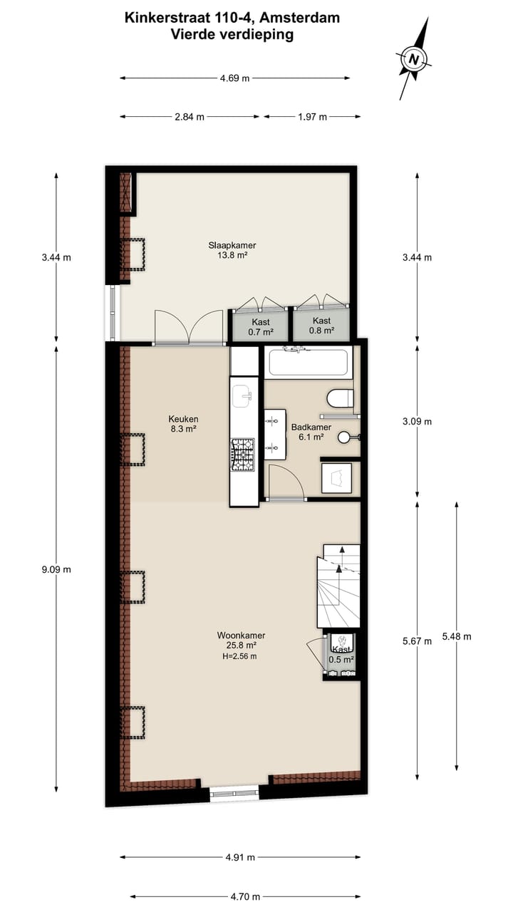 Foto 39 van Kinkerstraat 110-4
