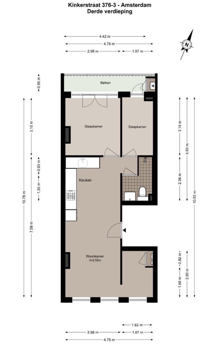 Foto 10 van Kinkerstraat 376-3