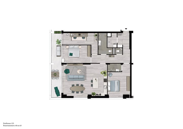 Foto 5 van Penthouse (Bouwnr. 63)