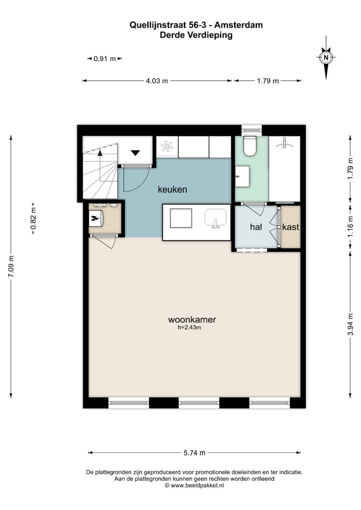 Foto 40 van Quellijnstraat 56-3