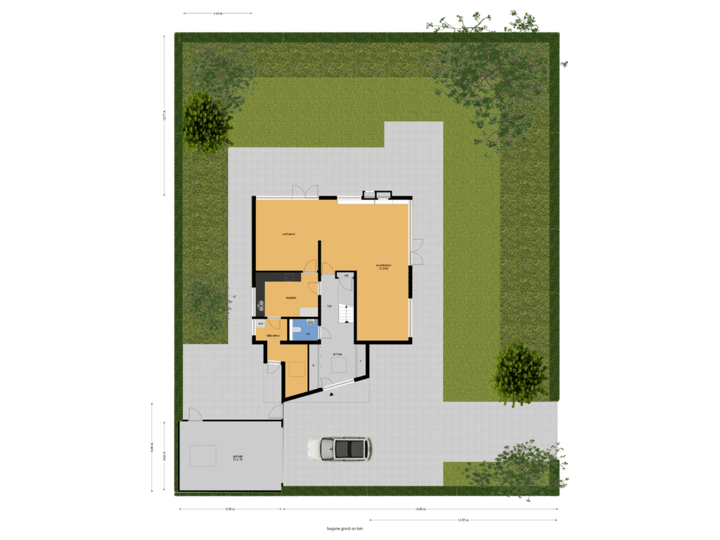 begane grond en tuin