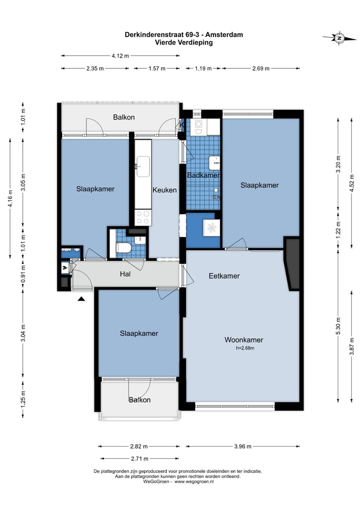 Photo 44 of Derkinderenstraat 69-3