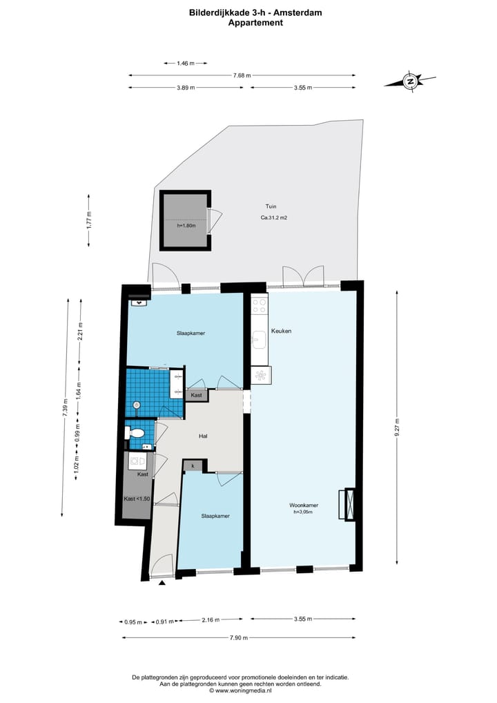 Foto 24 van Bilderdijkkade 3-H