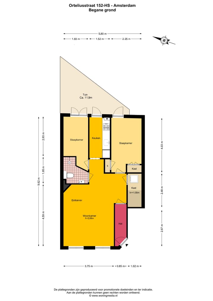 Foto 20 van Orteliusstraat 152-H