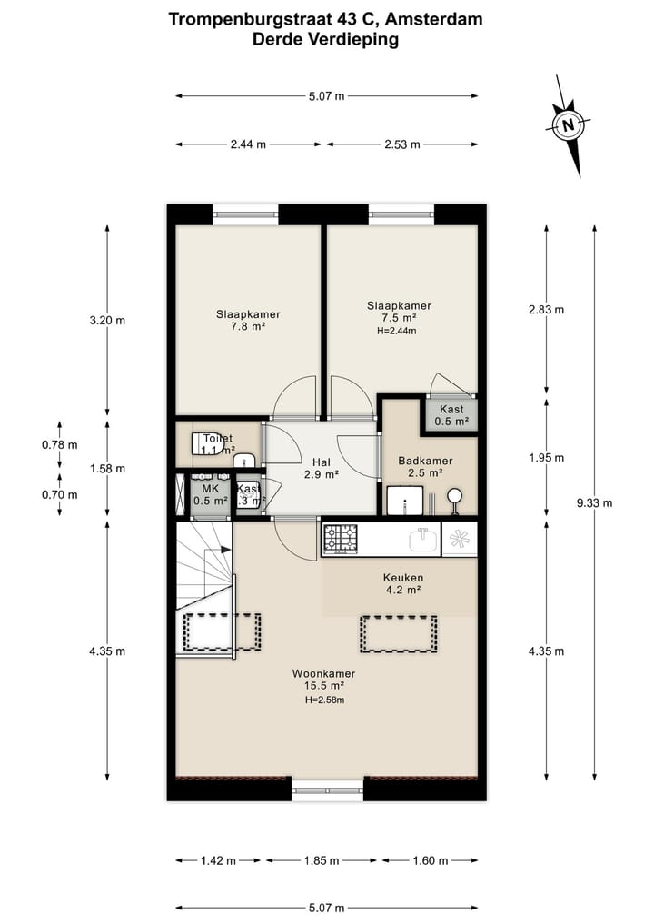 Foto 34 van Trompenburgstraat 43-C