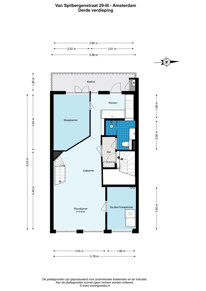 Foto 27 van Van Spilbergenstraat 29-3