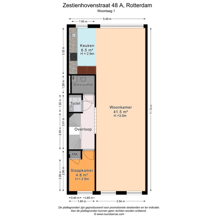 Foto 40 van Zestienhovenstraat 48-A