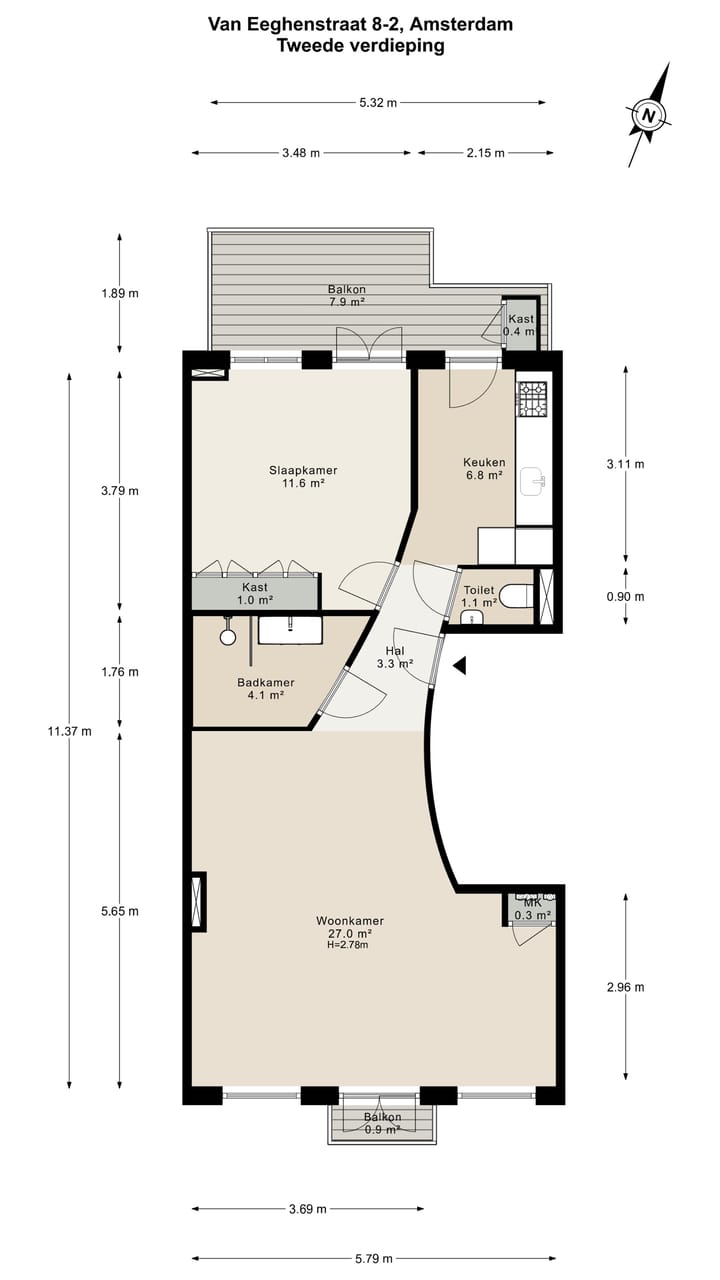 Foto 37 van Van Eeghenstraat 8-2