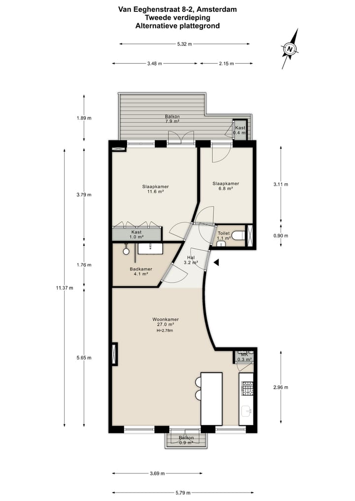 Foto 40 van Van Eeghenstraat 8-2