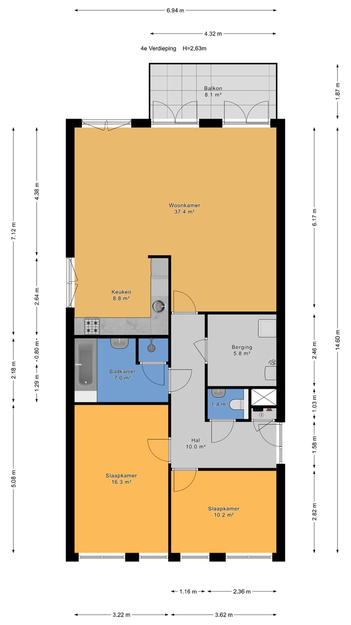 Foto 25 van Hoogeveenlaan 8-F