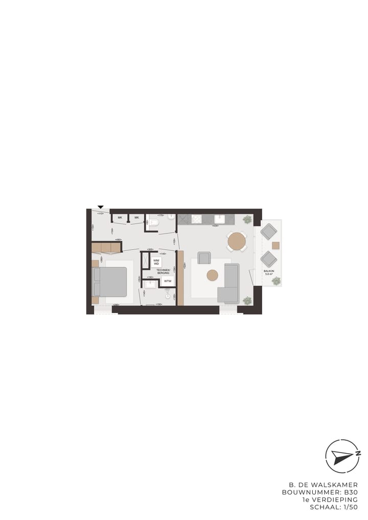 Foto 2 van Boterfabriek | De Walskamer (Bouwnr. B30)