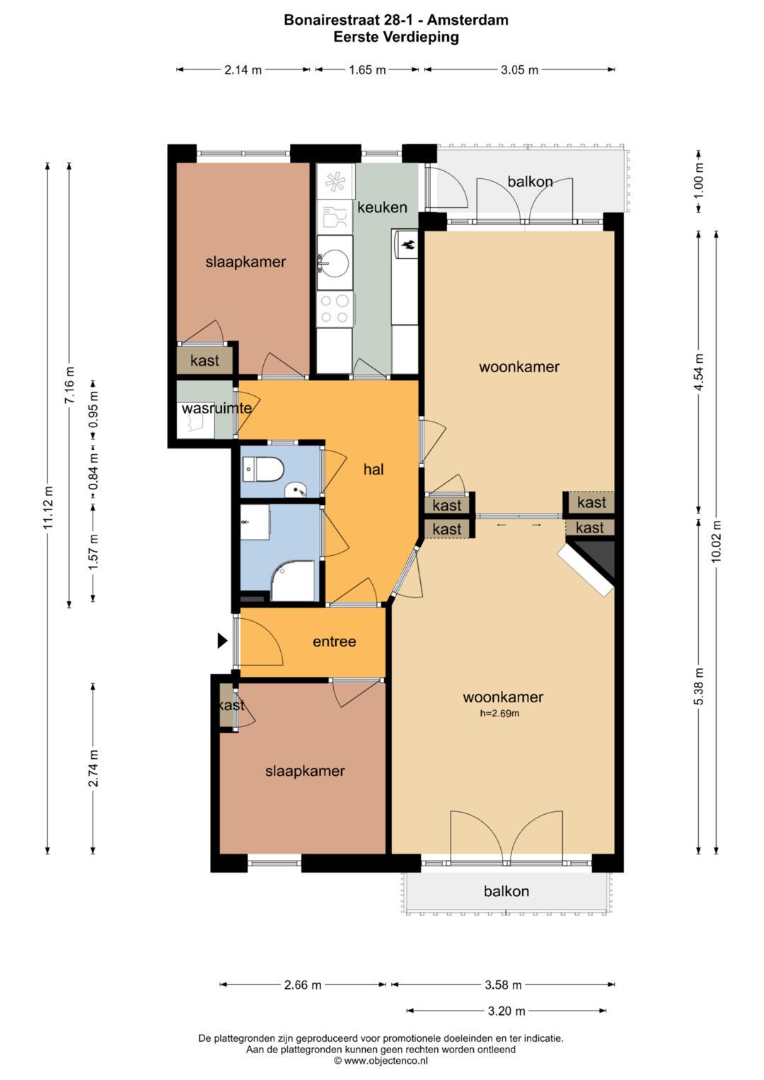 Foto 22 van Bonairestraat 28-1