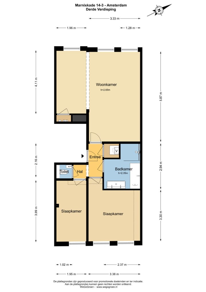 Foto 24 van Marnixkade 14-3