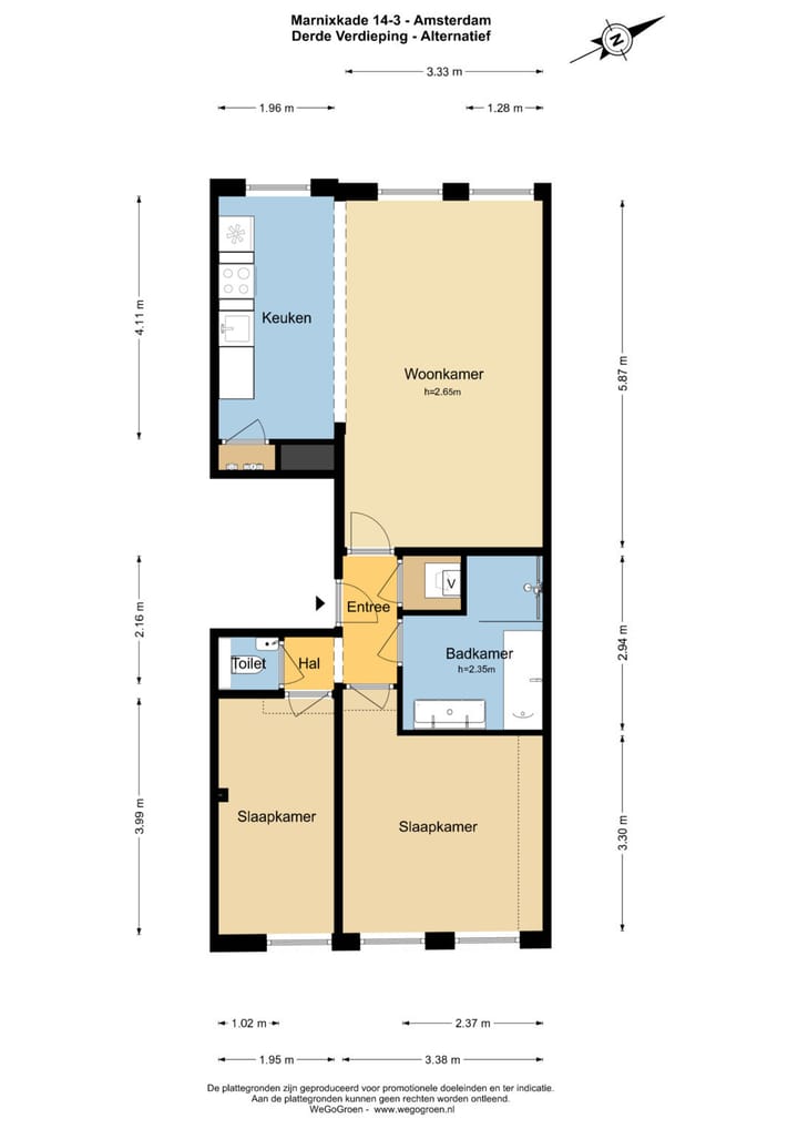 Foto 25 van Marnixkade 14-3