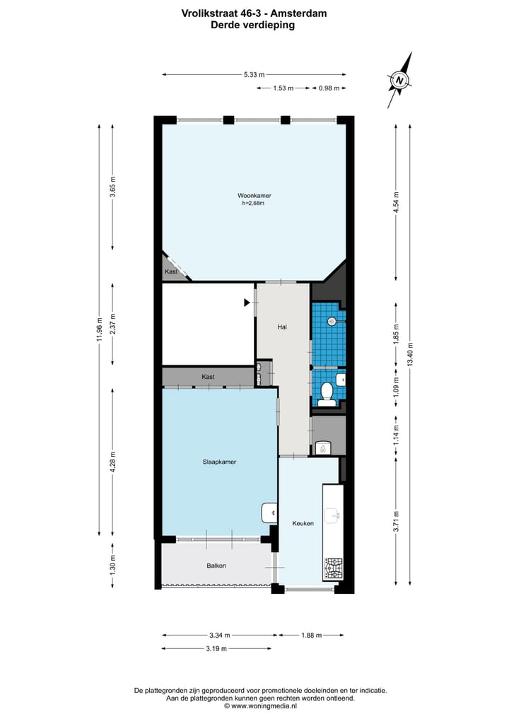 Foto 19 van Vrolikstraat 46-3