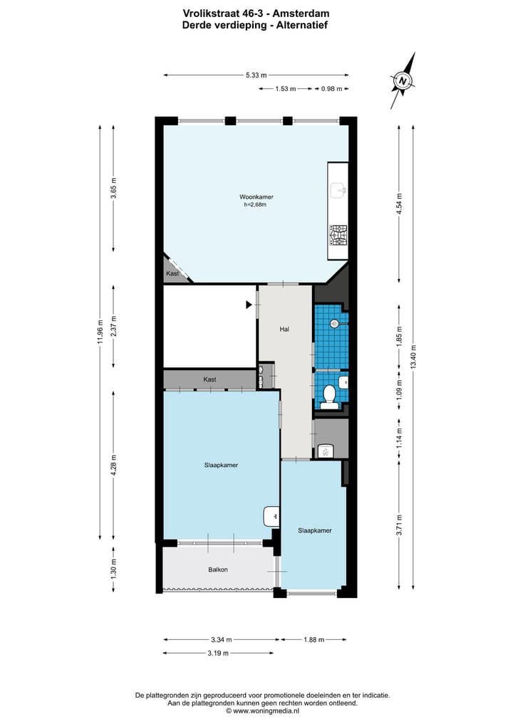 Foto 21 van Vrolikstraat 46-3