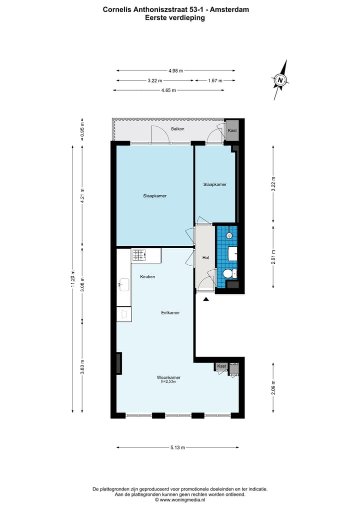 Photo 25 of Cornelis Anthoniszstraat 53-1