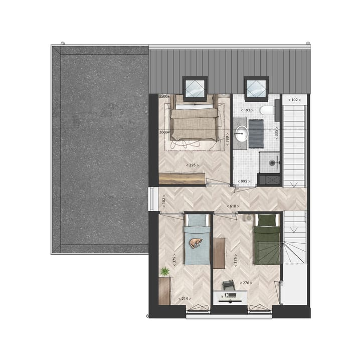 Foto 4 van Twee-onder-een-kap (Bouwnr. 1)