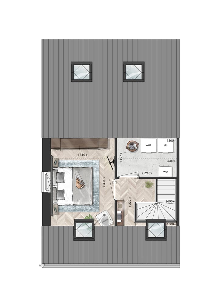 Foto 5 van Twee-onder-een-kap (Bouwnr. 1)