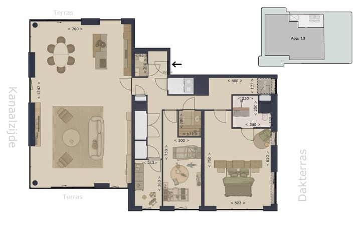 Foto 5 van Victoria | Penthouse bnr. 13