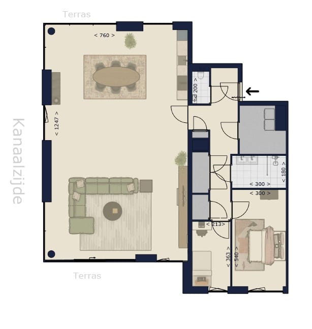 Foto 3 van Victoria | Appartement havenkanaal bnr. 5